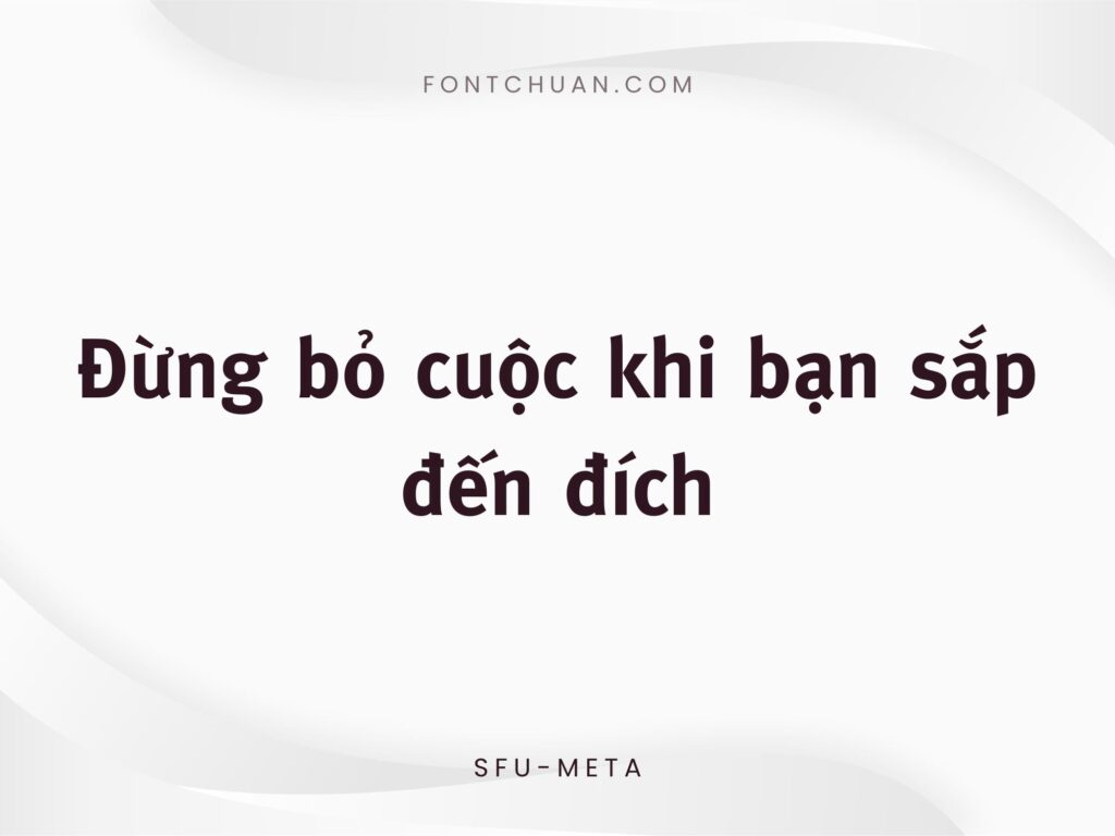 Font SFU Meta Việt Hóa