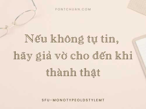Font SFU Monotypeoldstylemt Việt Hóa