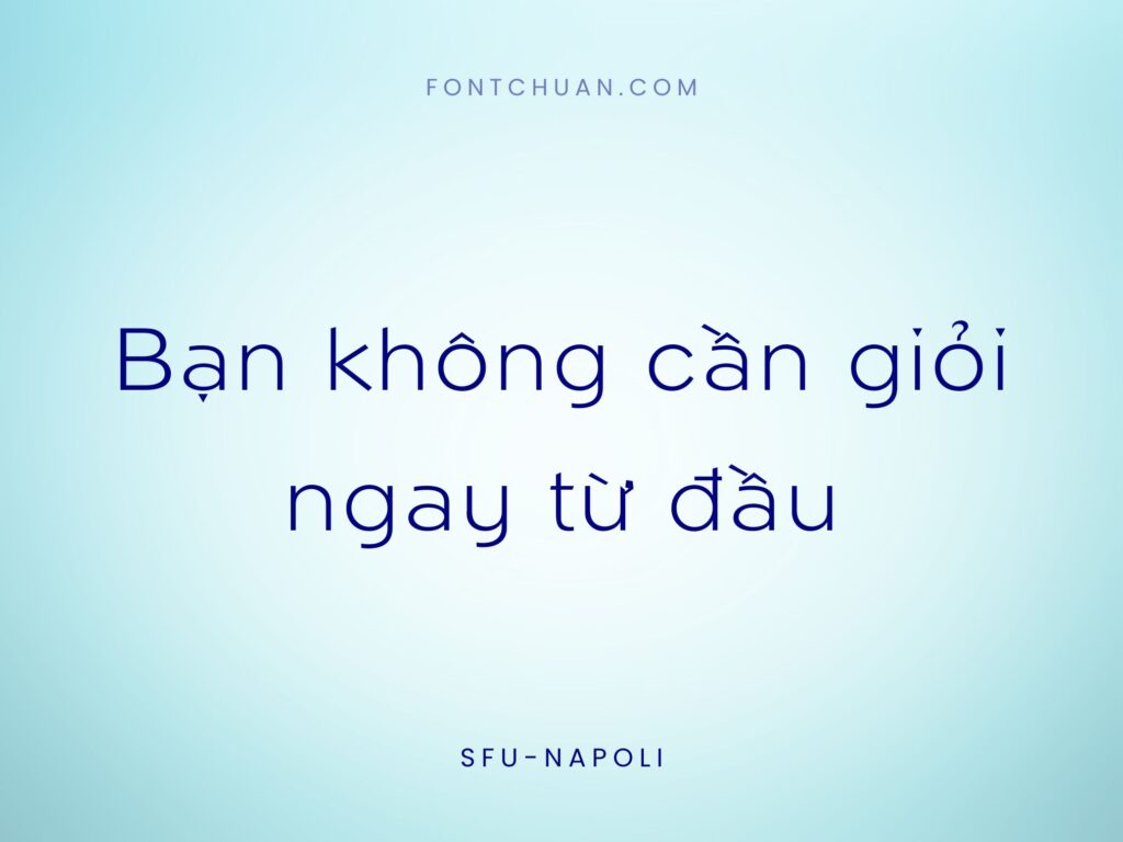 Font SFU Napoli Việt Hóa