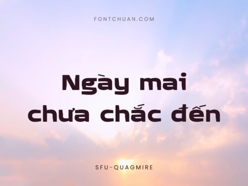 Font SFU Quagmire Việt Hóa