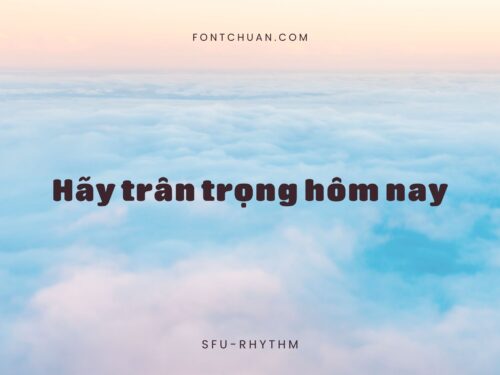Font SFU Rhythm Việt Hóa