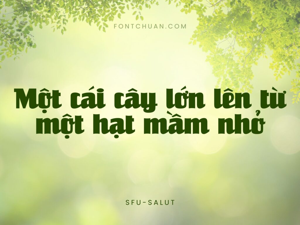 Font SFU Salut Việt Hóa