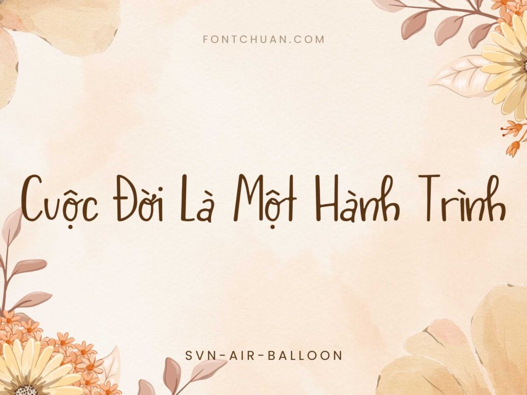 Font SVN Air Balloon Việt Hóa