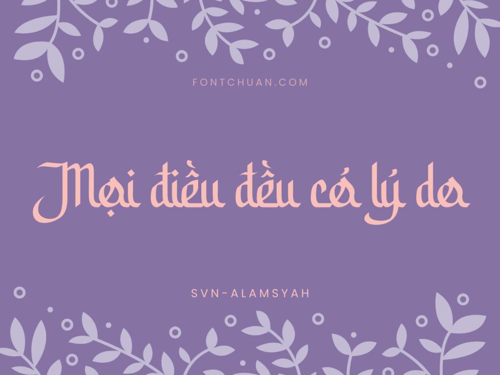 Font SVN Alamsyah Việt Hóa