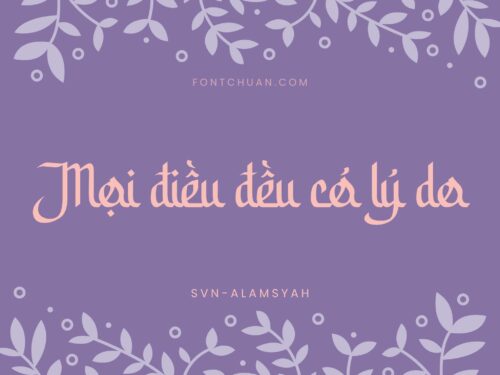 Font SVN Alamsyah Việt Hóa