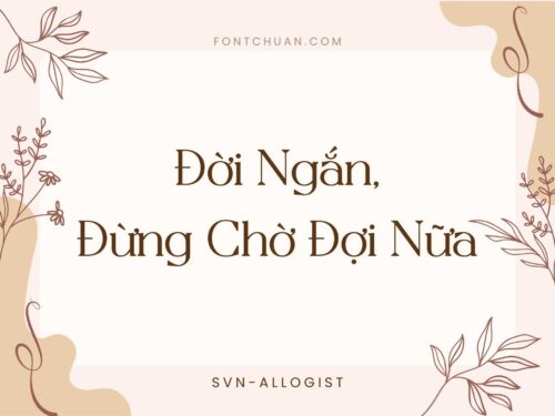Font SVN Allogist Việt Hóa