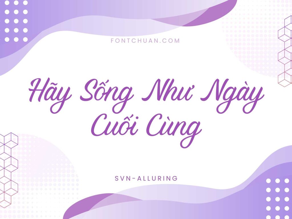 Font SVN Alluring Việt Hóa