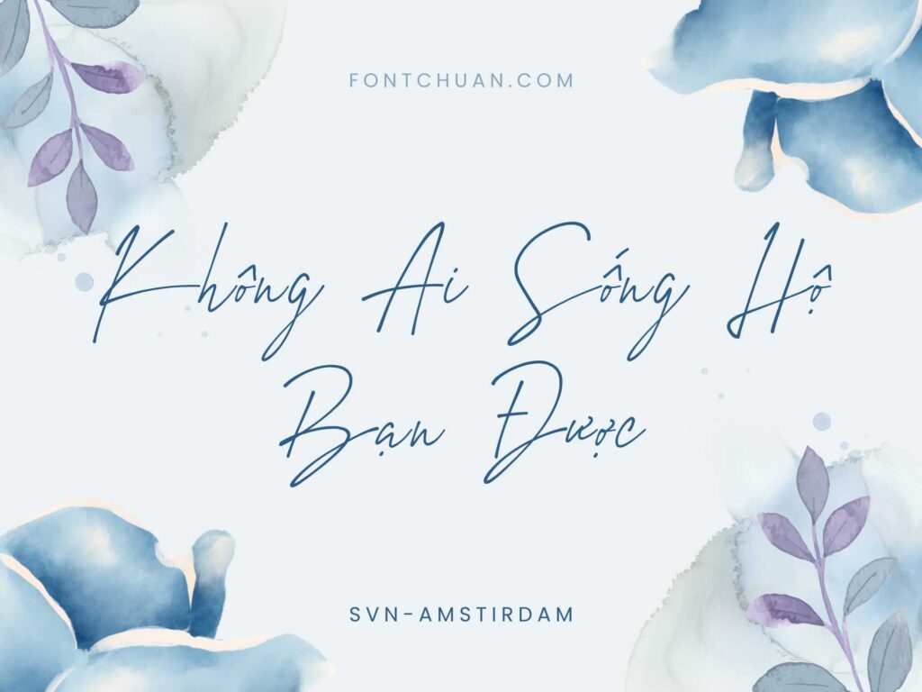 Font SVN Amstirdam Việt Hóa