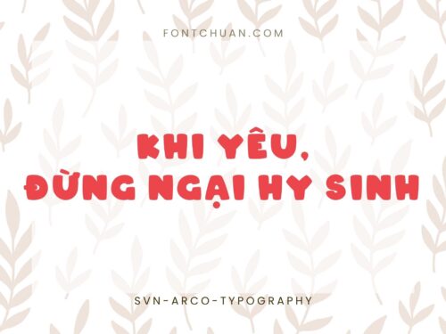 Font SVN Arco Typography Việt Hóa