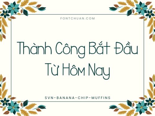Font SVN Banana Chip Muffins Việt Hóa