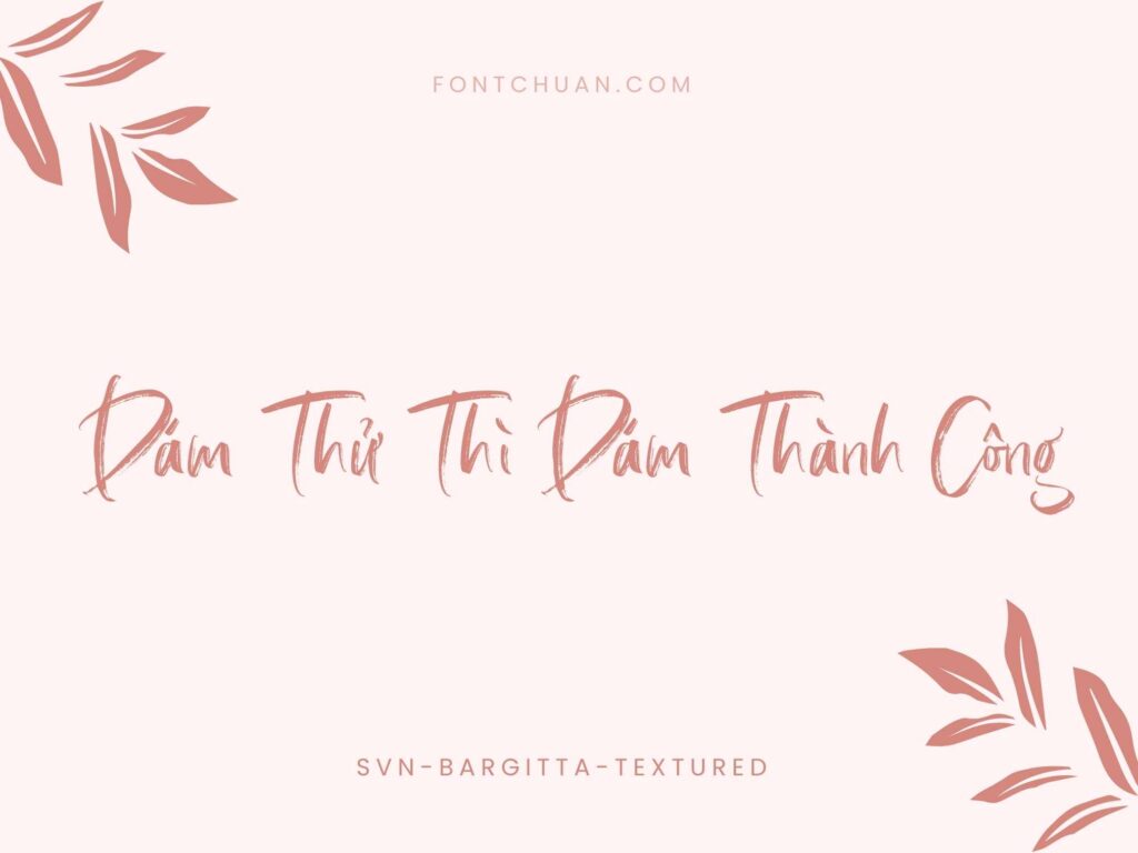 Font SVN Bargitta Textured Việt Hóa