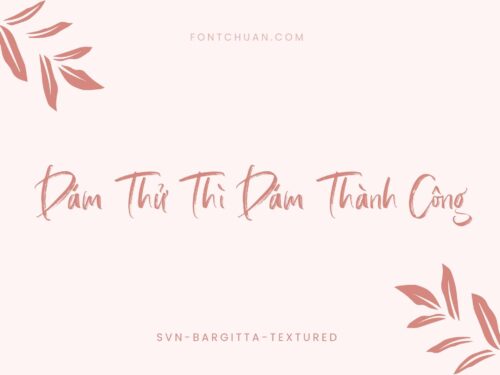 Font SVN Bargitta Textured Việt Hóa