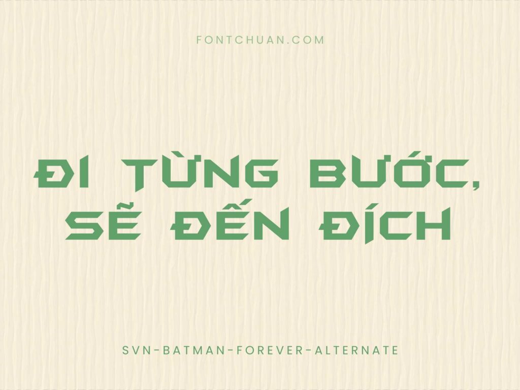 Font SVN Batman Forever Alternate Việt Hóa