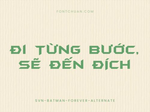 Font SVN Batman Forever Alternate Việt Hóa