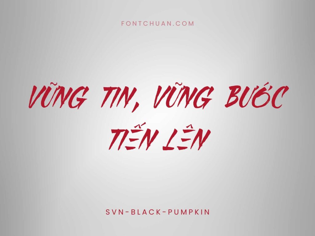 Font SVN Black Pumpkin Việt Hóa