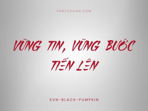 Font SVN Black Pumpkin Việt Hóa