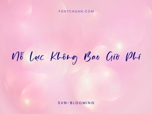 Font SVN Blooming Việt Hóa