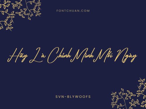 Font SVN Blywoofs Việt Hóa