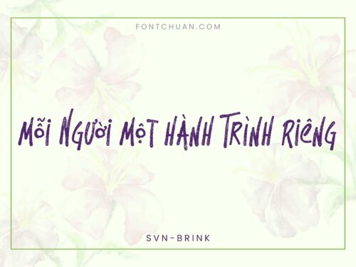 Font SVN Brink Việt Hóa