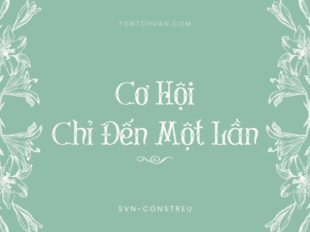 Font SVN Constreu Việt Hóa