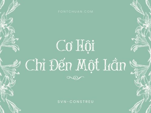 Font SVN Constreu Việt Hóa