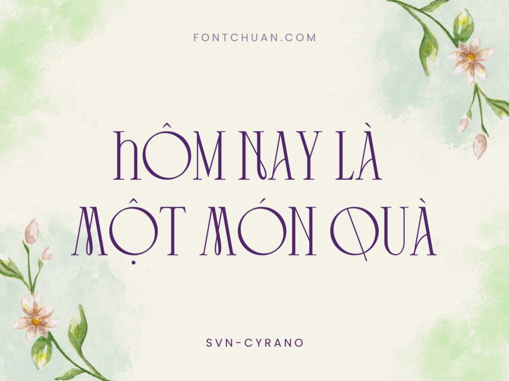 Font SVN Cyrano Việt Hóa