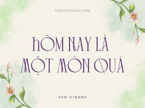 Font SVN Cyrano Việt Hóa