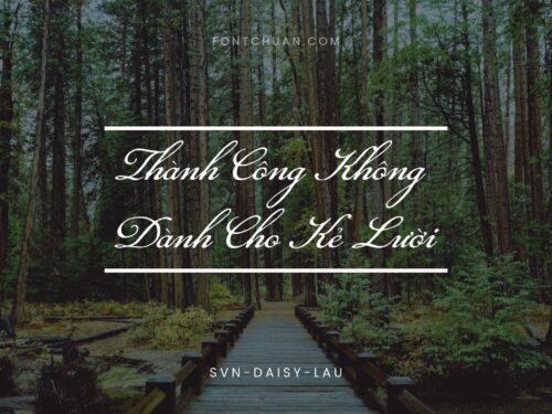 Font SVN Daisy Lau Việt Hóa