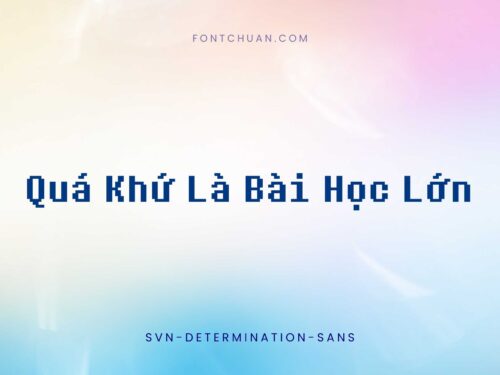 Font SVN Determination Sans Việt Hóa