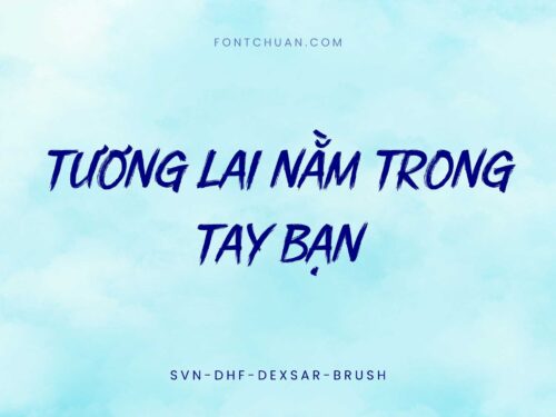 Font SVN Dexsar Brush Việt Hóa
