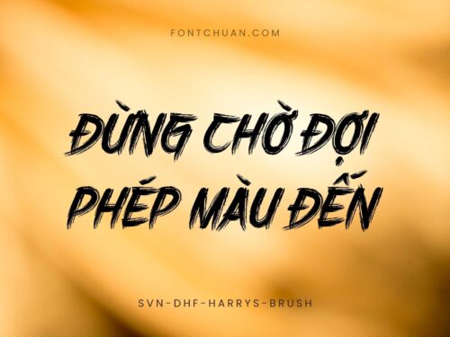 Font SVN Harry’S Brush Việt Hóa