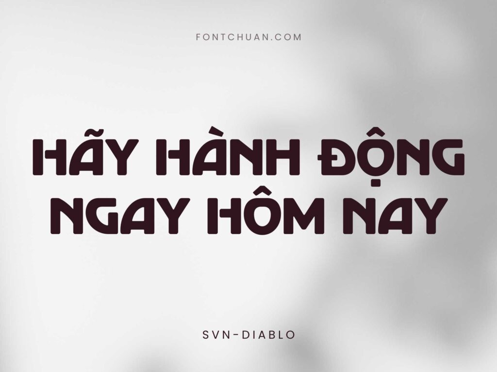 Font SVN Diablo Việt Hóa