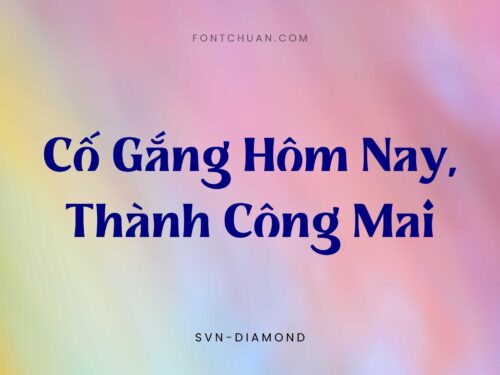 Font SVN Diamond Việt Hóa