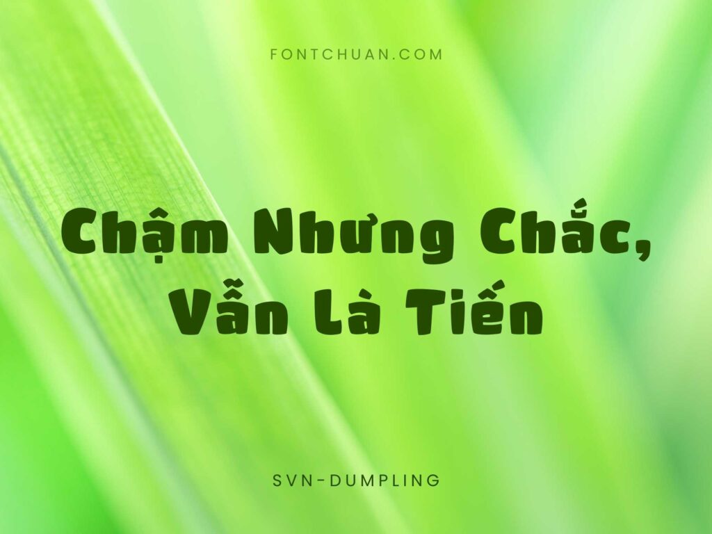 Font SVN Dumpling Việt Hóa