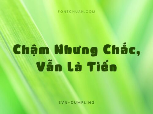 Font SVN Dumpling Việt Hóa