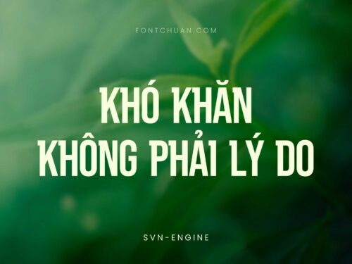 Font SVN Engine Việt Hóa