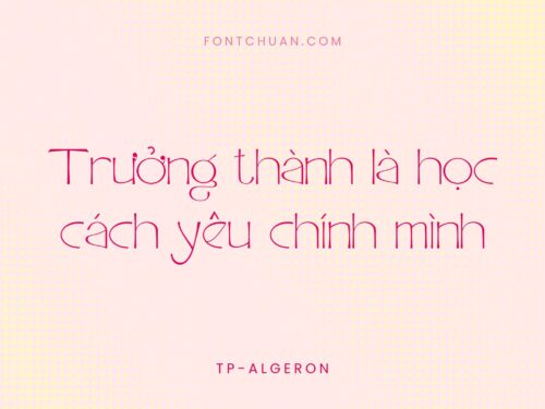 Font TP Algeron Việt Hóa