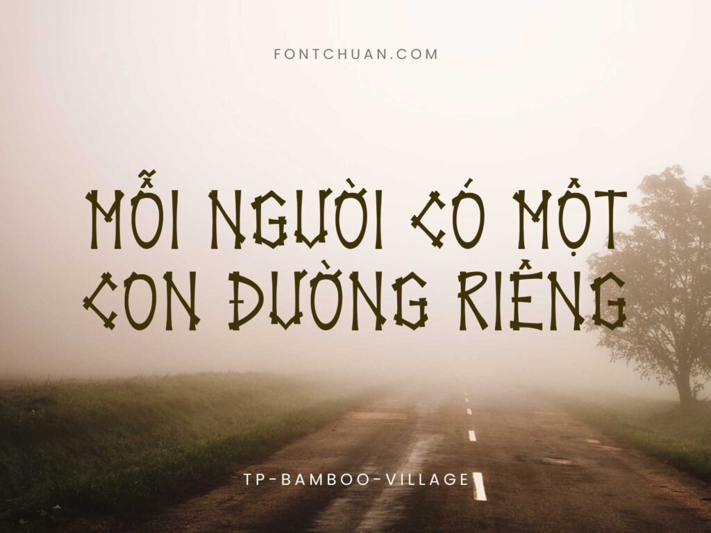 Font TP Bamboo Village Việt Hóa