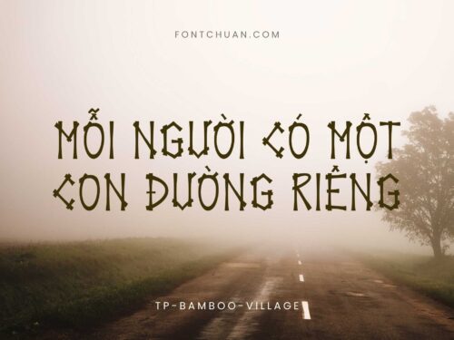 Font TP Bamboo Village Việt Hóa