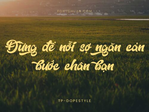 Font LNTH Tp Dopestyle Việt Hóa
