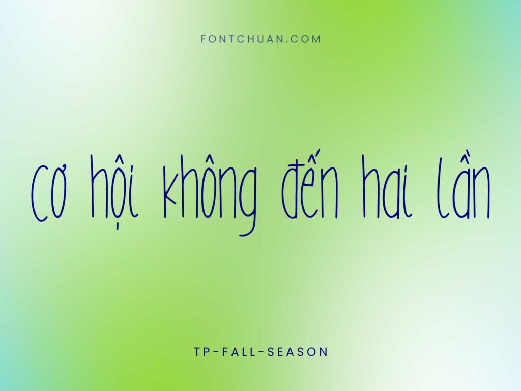 Font TP Fall Season Việt Hóa