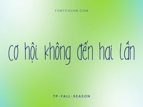 Font TP Fall Season Việt Hóa
