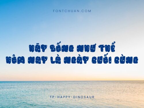 Font TP Happy Dinosaur Việt Hóa