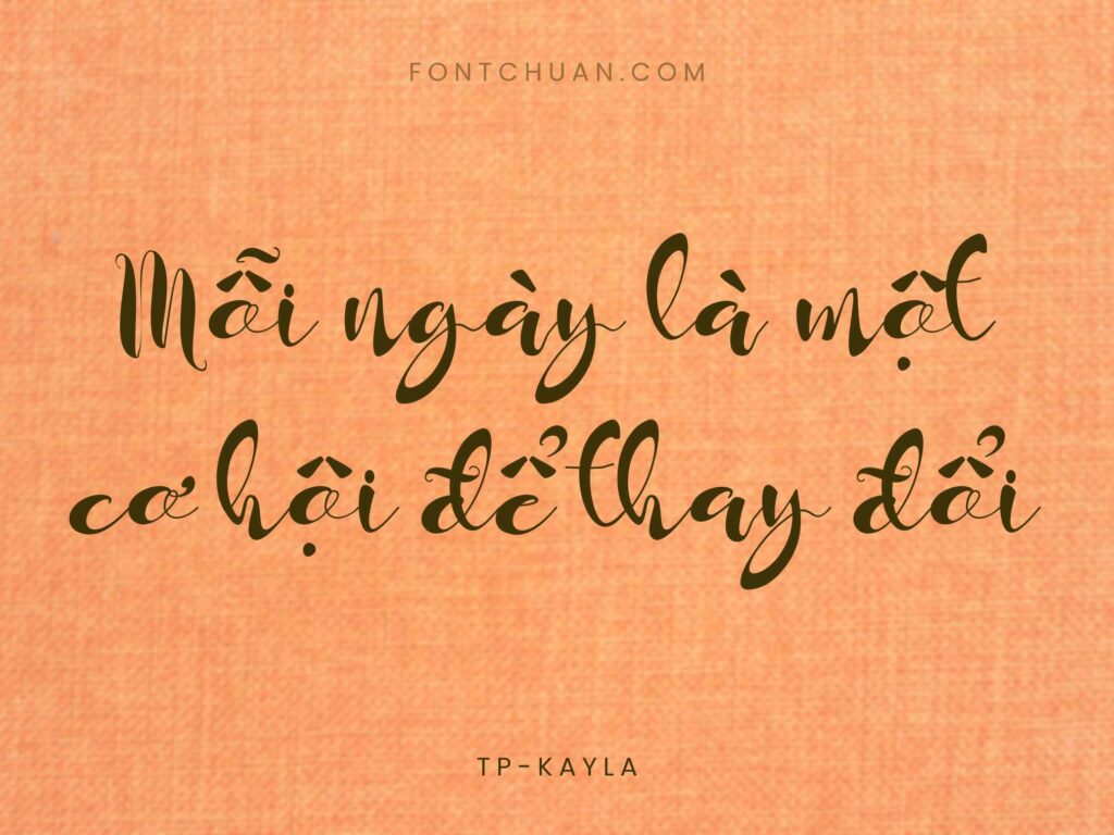 Font TP Kayla Việt Hóa