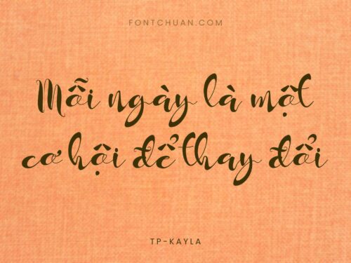 Font TP Kayla Việt Hóa