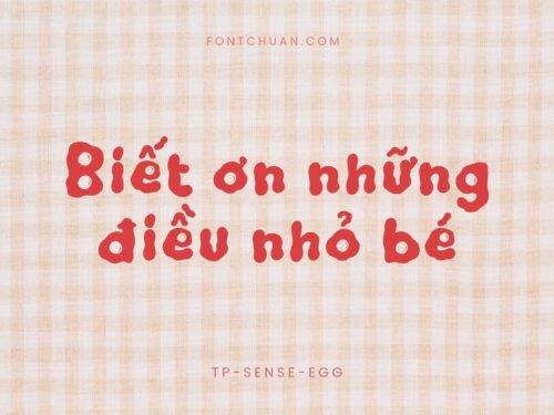 Font TP Sense Egg Trọn Bộ Việt Hóa