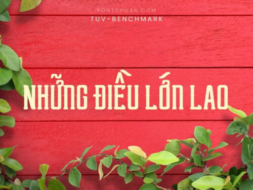 Font TUV Benchmark Việt Hóa