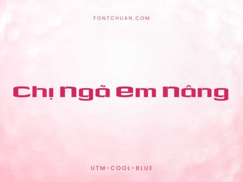 Font UTM Cool Blue Việt Hóa