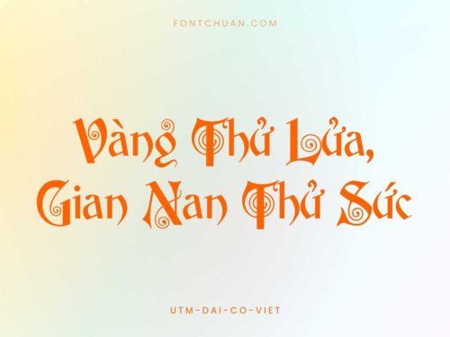 Font UTM Dai Co Viet Việt Hóa