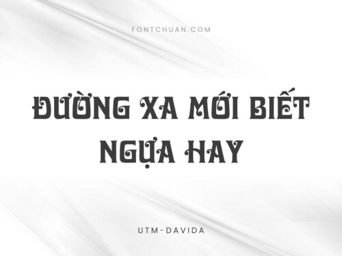 Font UTM Davida Việt Hóa
